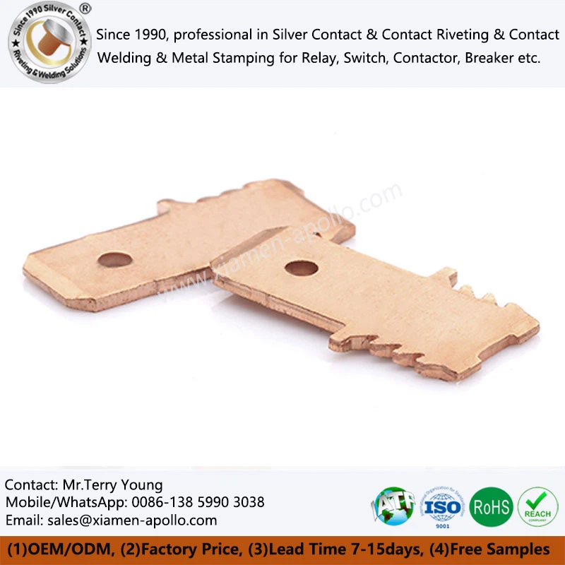 Bahagian dicap tembaga ditekan